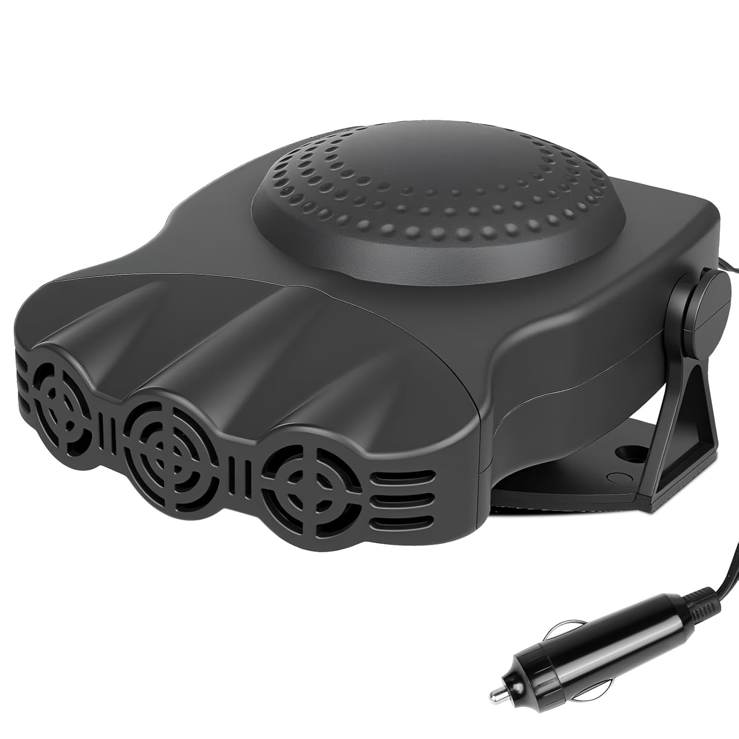 Chauffage Voiture 12V 150W 2-en-1 - Dégivreur & Désembueur Pare-brise, Réglable 360°, Allume-Cigare - 6
