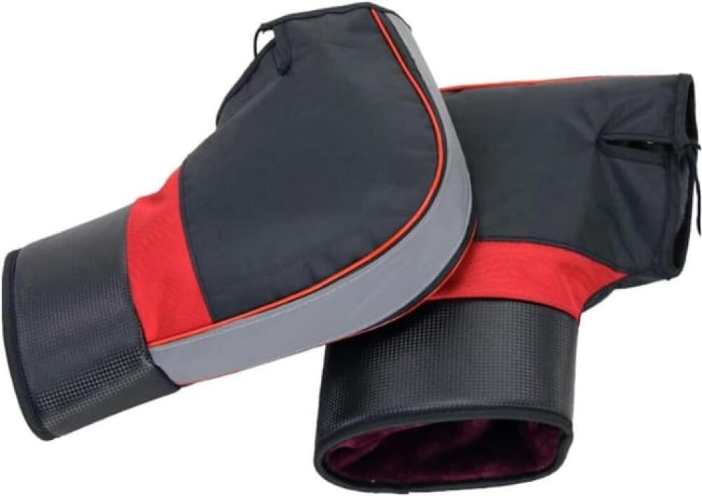 Gants De Guidon Moto Hiver Imperméables – Manchons Coupe-Vent Et Chauds Avec Doublure Peluche Pour Homme/Femme