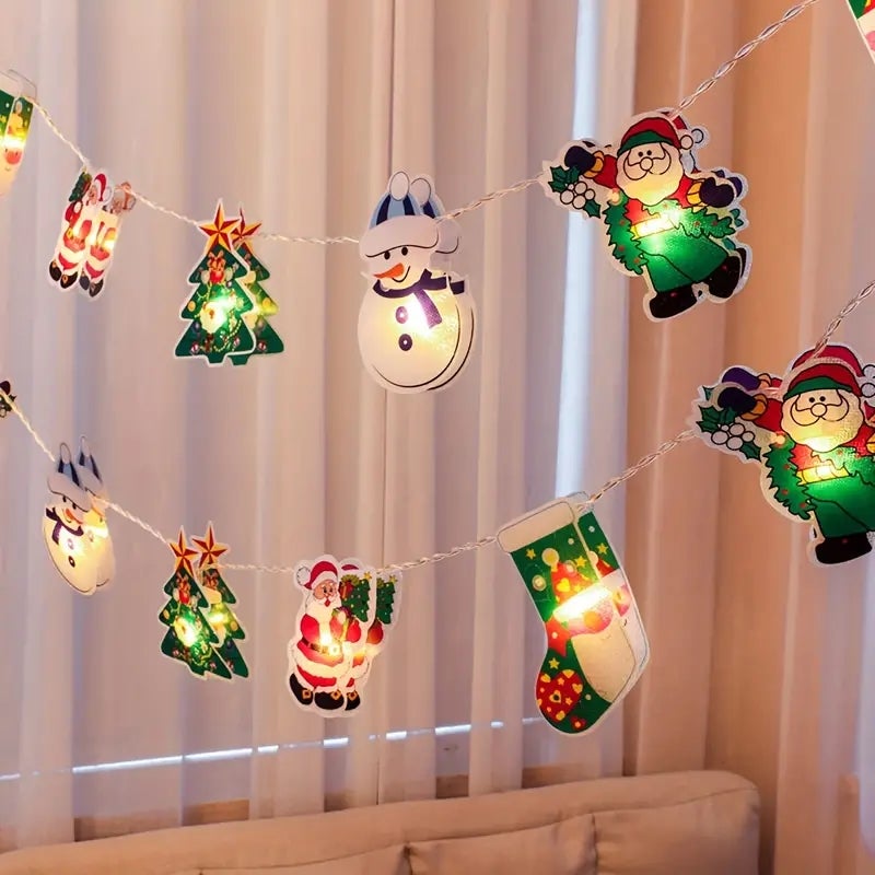 VIDAXL - Lampada Natalizia Da Parete Led E Babbo Natale Rossa