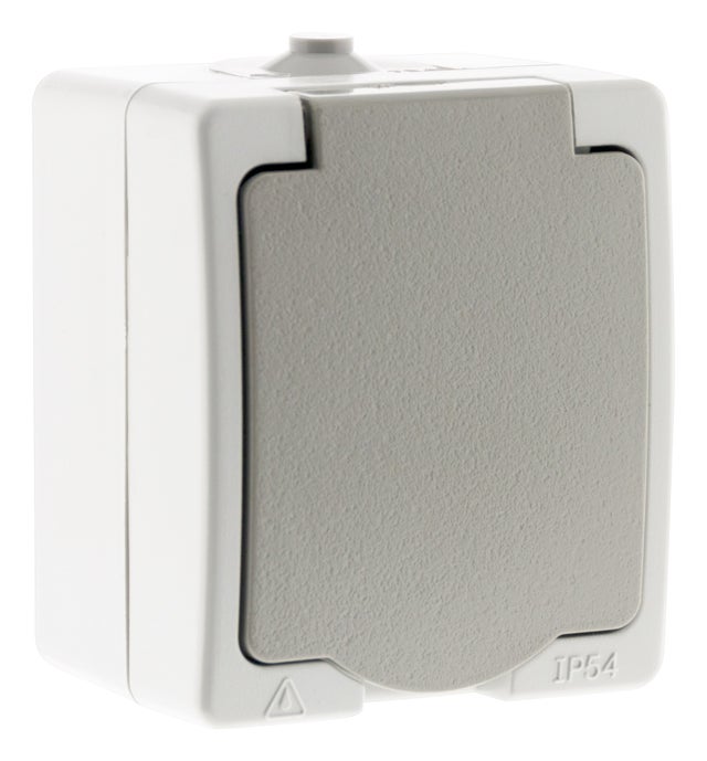 Prise 2P+T saillie + raccordement rapide - Zenitech