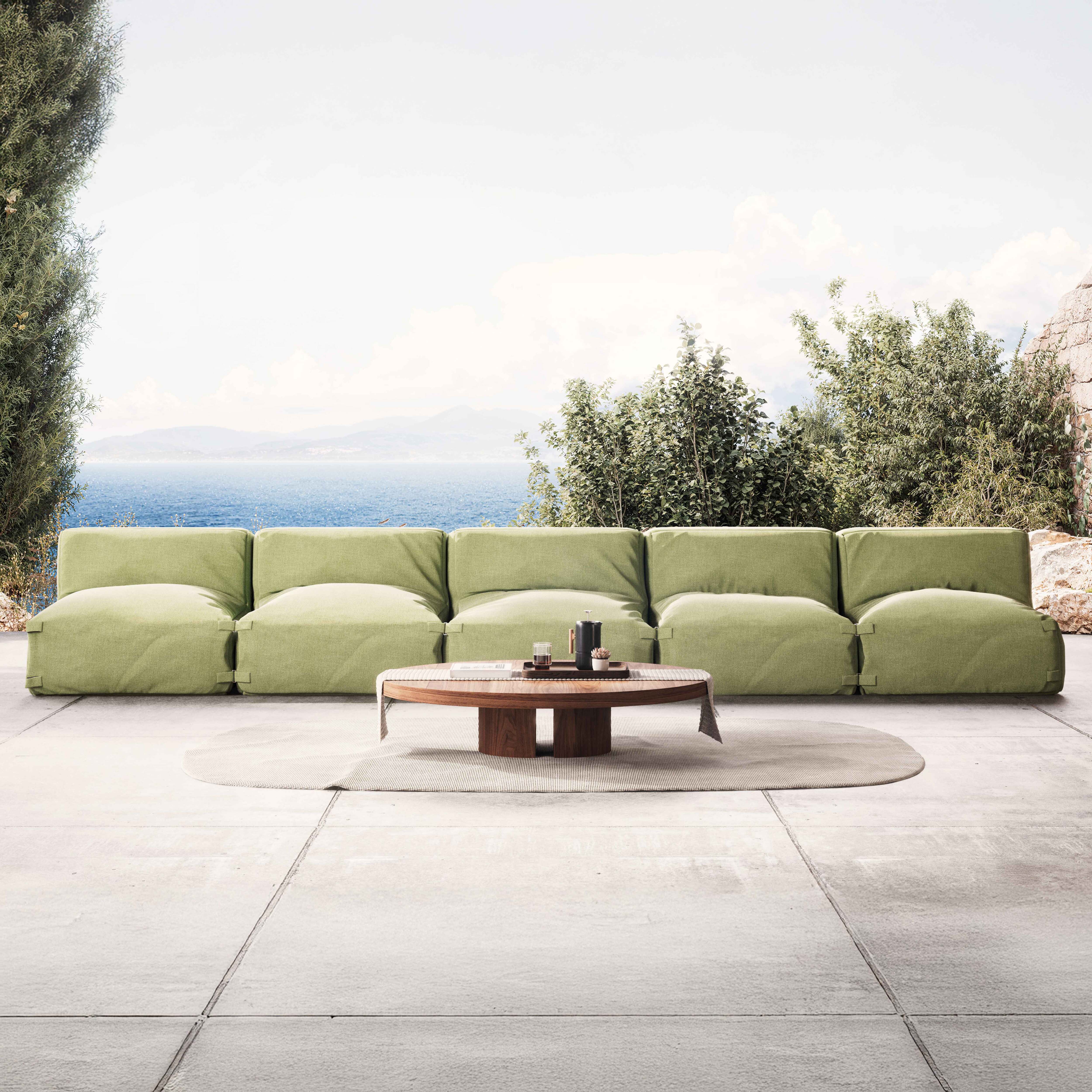 Oviala  Mueble De Jardín Modular 5 Plazas Cactus, Mixi Verde , Leroy Merlin