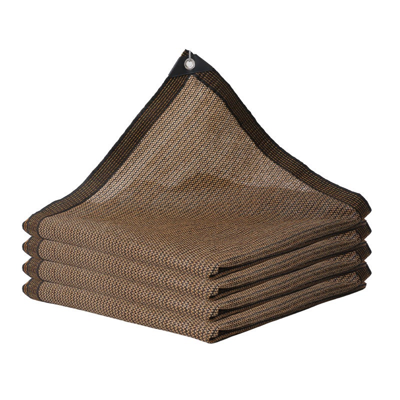 Parasol perforowany z 70% ochroną przeciwsłoneczną do ogrodów, tarasów, na zewnątrz, brązowy, 2 x 6 m