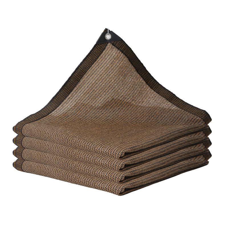 Parasol perforowany z 70% ochroną przeciwsłoneczną do ogrodów, tarasów, na zewnątrz, brązowy, 2 x 6 m