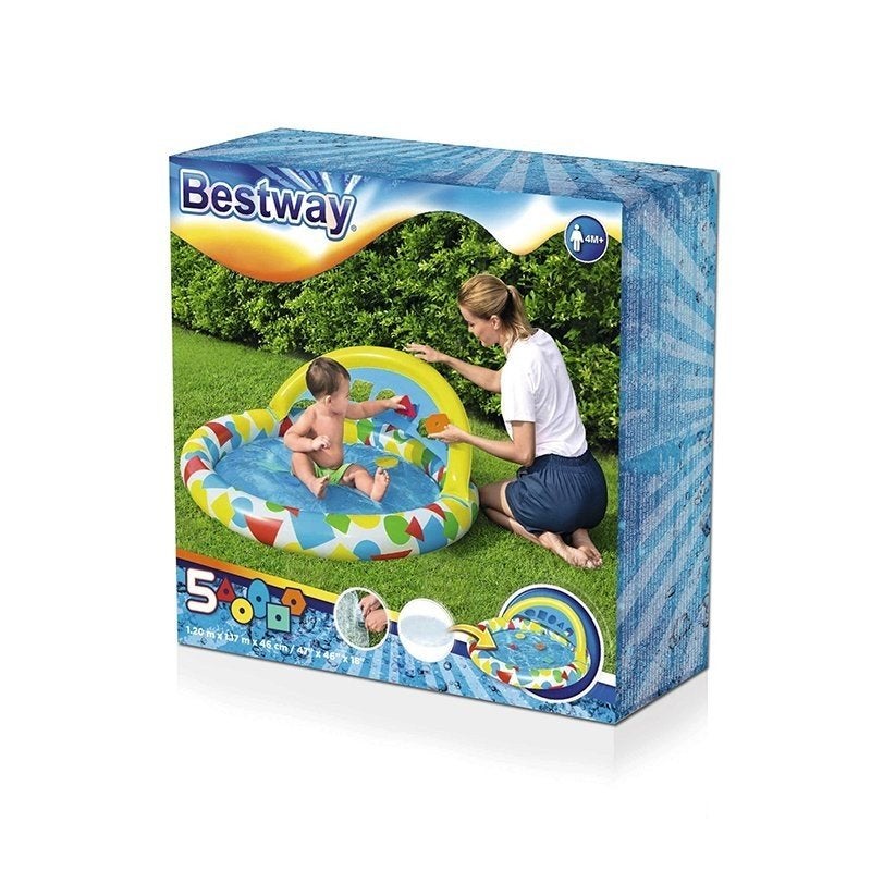 Bezpieczny i Zabawy Basen Dmuchany dla Dzieci do Nauki Pływania w Domu i Ogrodzie, Bestway - 2