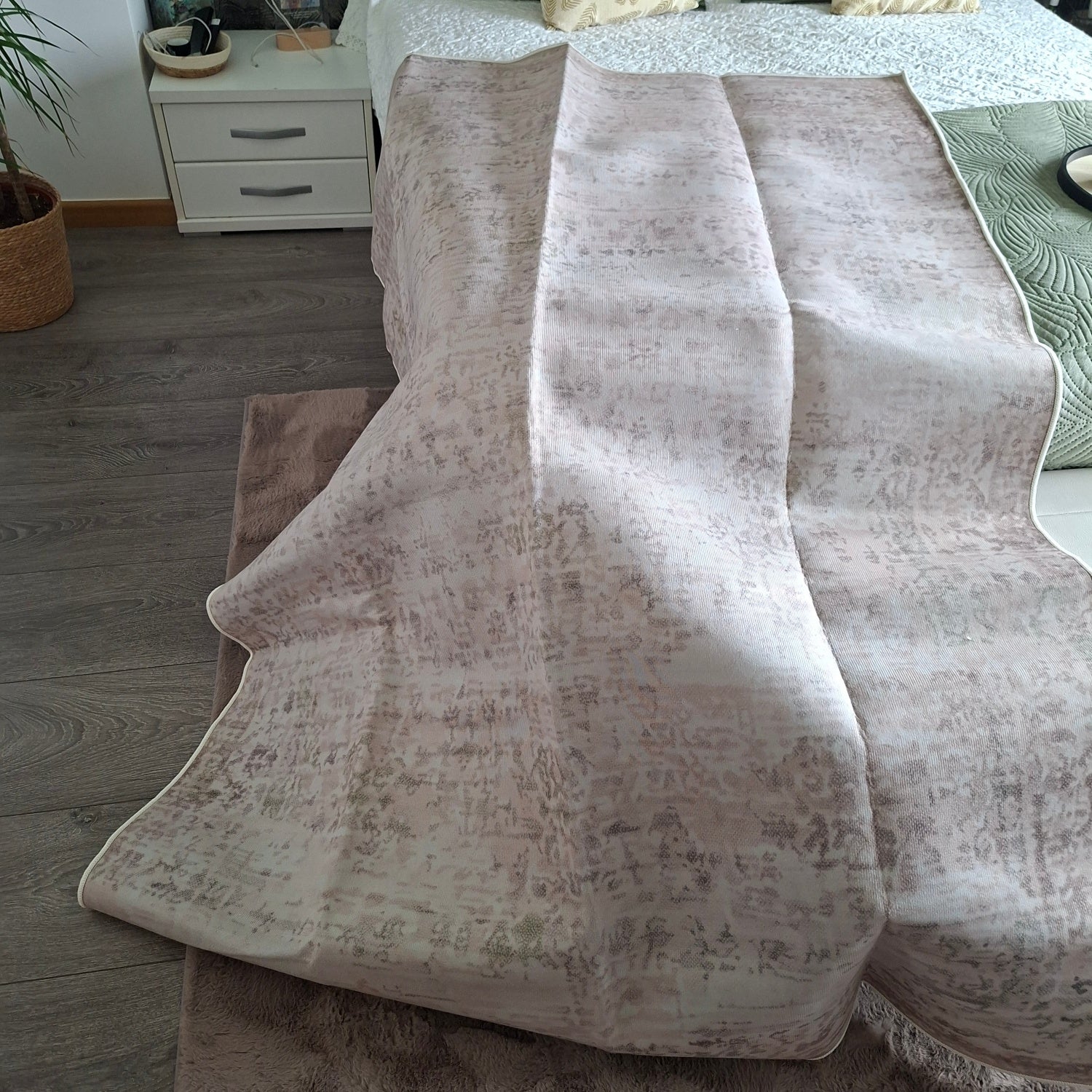 ZAEWRY Tapis bohème, tapis de chambre et de salle à manger, tapis de sol lavable, tapis antidérapant pour salon (160 * 230 cm) - 7