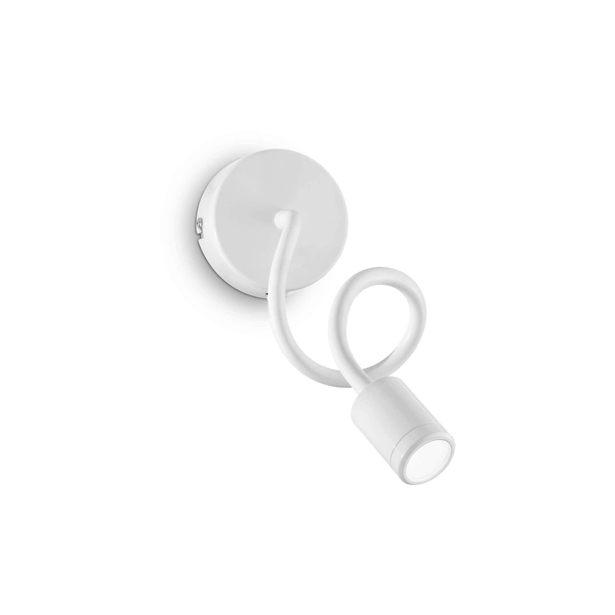 Ideal Lux  Applique Murale Blanche Focus-1 1 Ampoule , Leroy Merlin