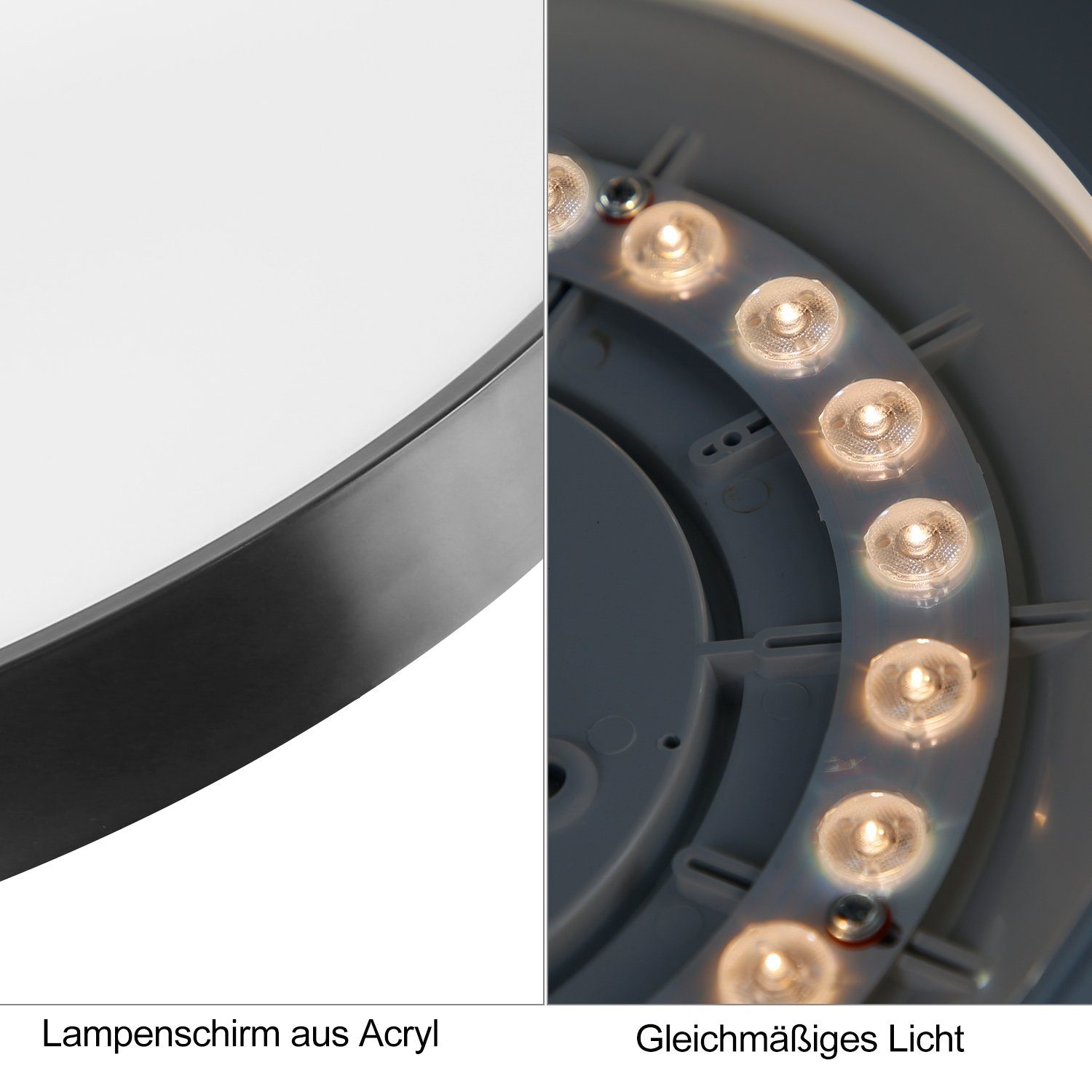 ZMH Luzes de teto LED modernas para sala de estar, banheiro, cozinha, quarto, corredor - 7