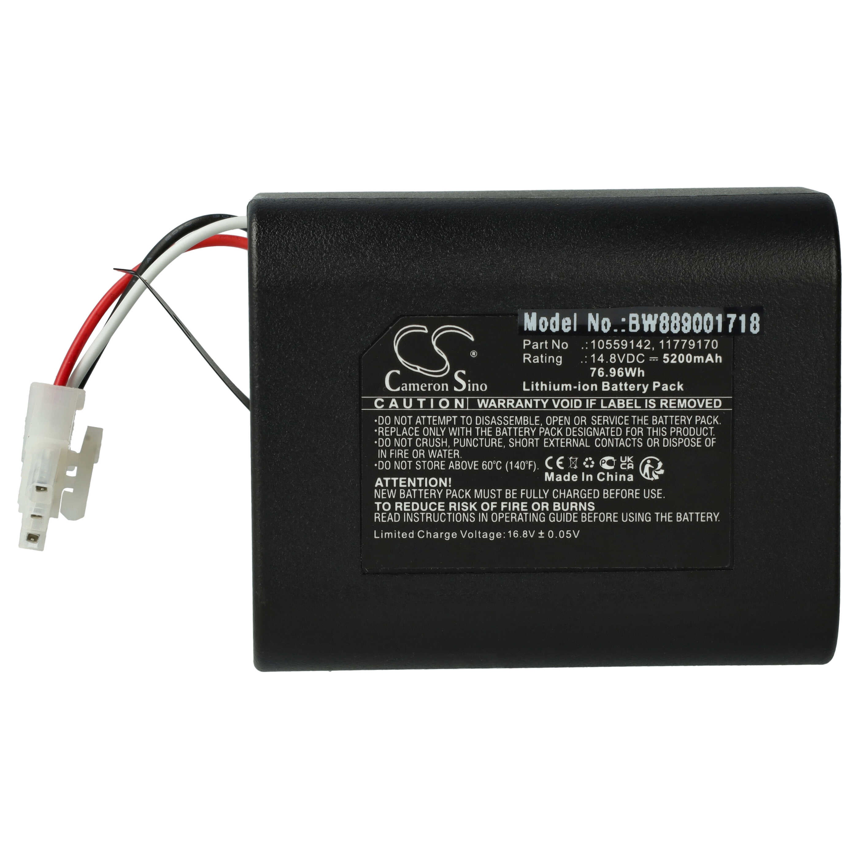 Vhbw Batteria Compatibile Con Miele Scout RX3, RX2 Home Cleaner 5200mah 1452v Li Ion 35582868