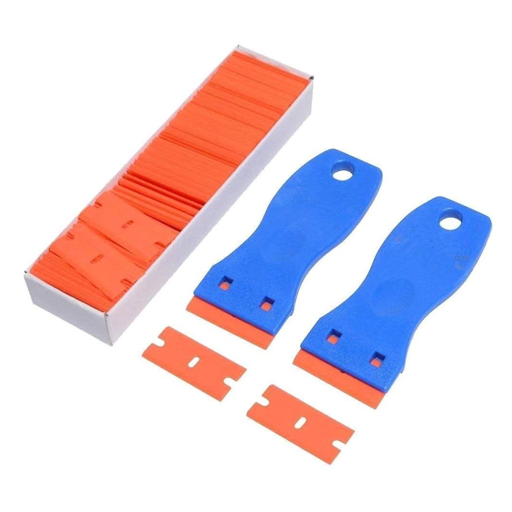 Lot De 10 Spatules En Plastique ABS - Jaune Et Noir - 13x6 Cm - Pour Bulles D'air, Peinture, Papier Peint, Bricolage