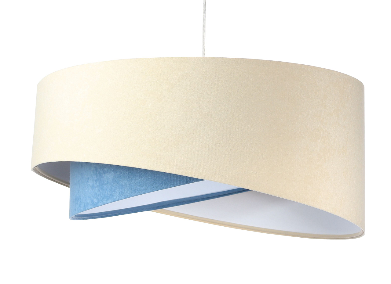 Lampa wisząca BEIGE beżowa/niebieska/biała