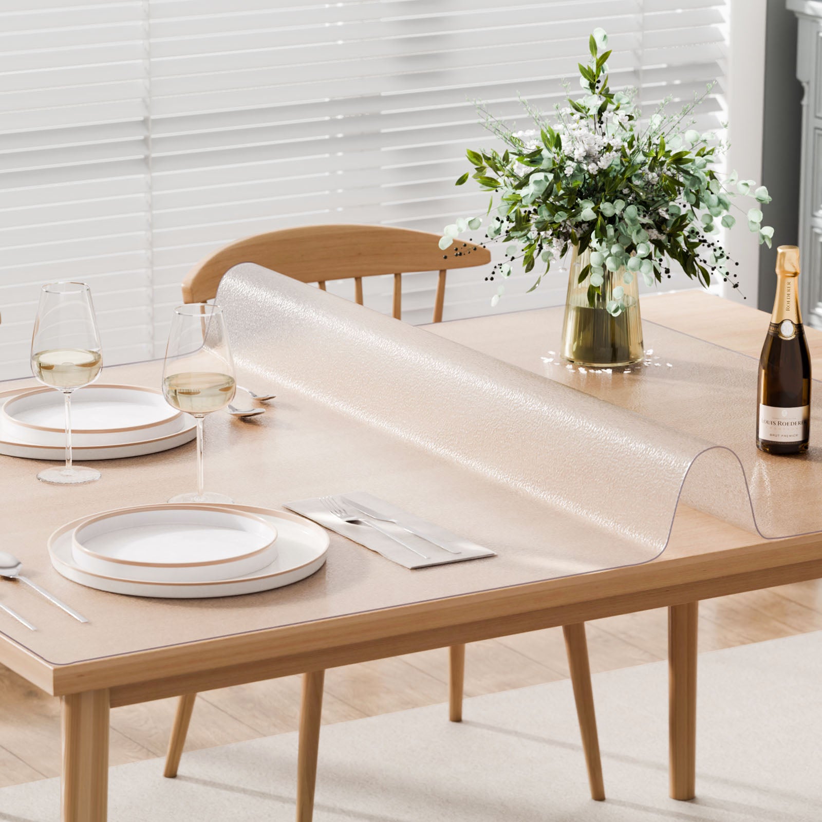 Pellicola protettiva opaca per desktop,VEVOR 36 x 60 pollici,spessore 1,5 mm,rettangolare,PVC,impermeabile,perfetta per uffici,ristoranti - 8