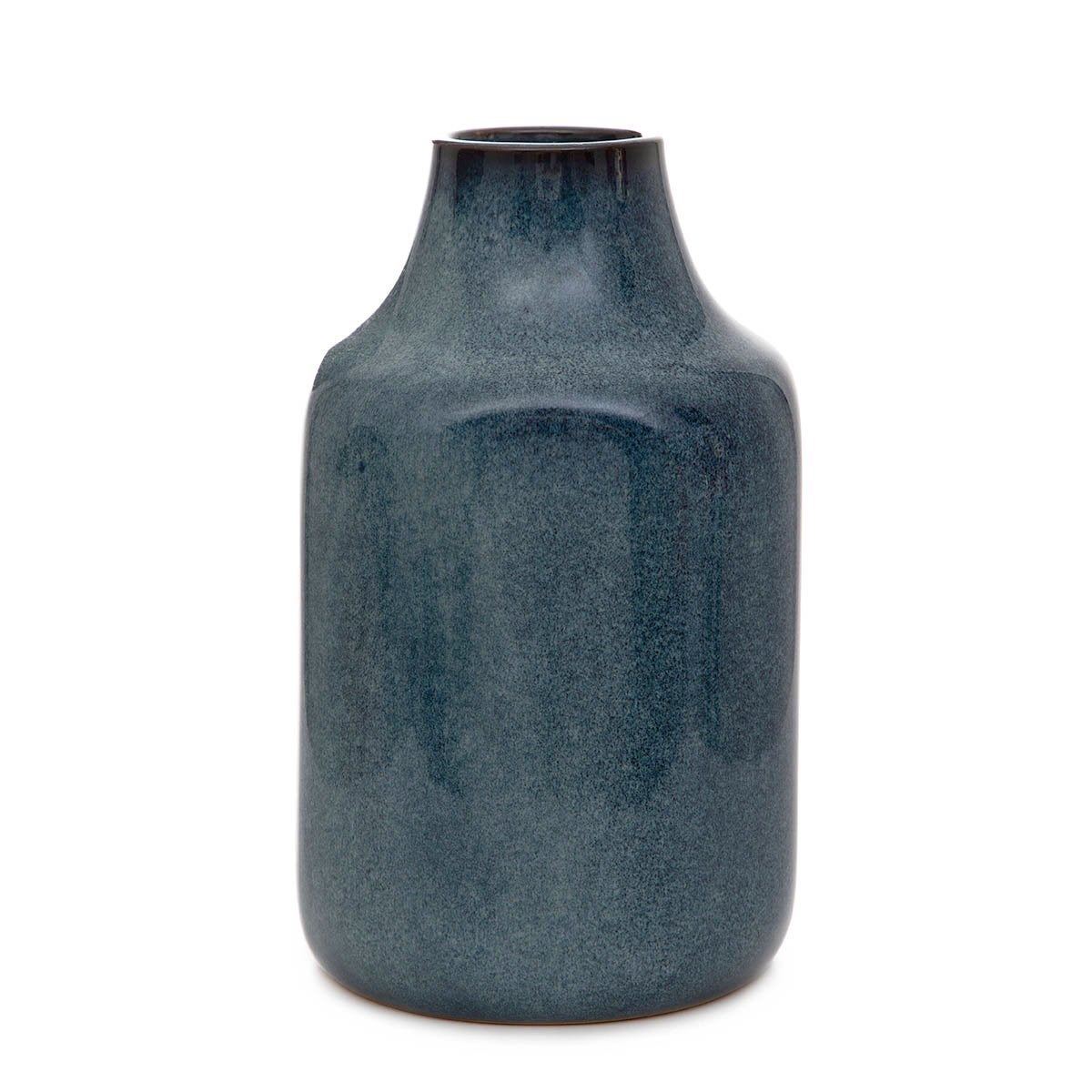 Wazon RUFUS ceramiczny granatowy 13x13x22 cm HOMLA