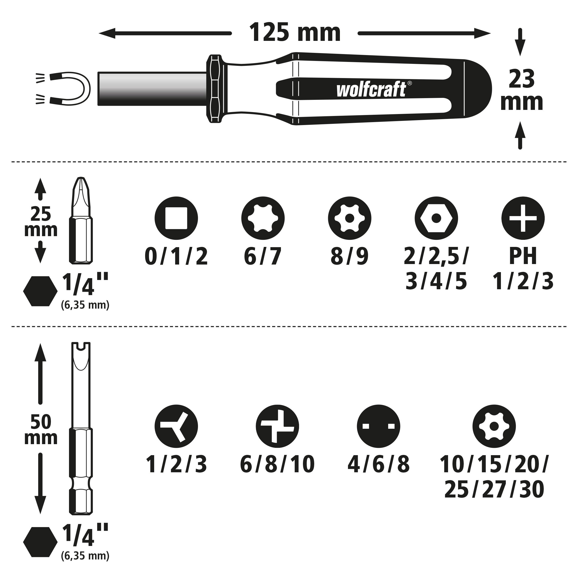 Coffret d'embouts de vissage sécurité WOLFCRAFT 1386000 31 pièces - 3