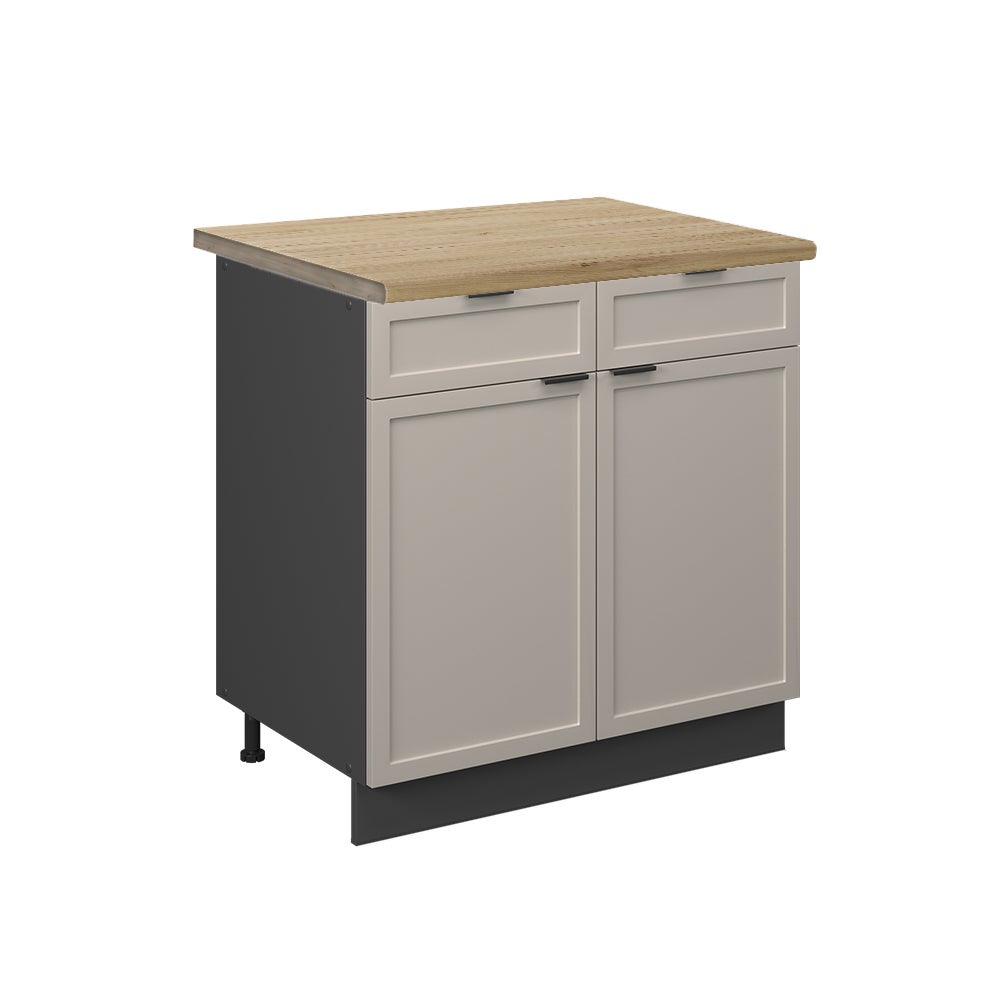 Vicco Szafka dolna do kuchni Fame-Line, GreyBeige, 80 cm , BP Dąb