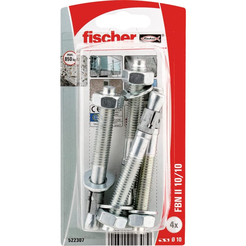 Chevilles Fischer FBN II 1010 Fixation Goujons 4 pièces - 2