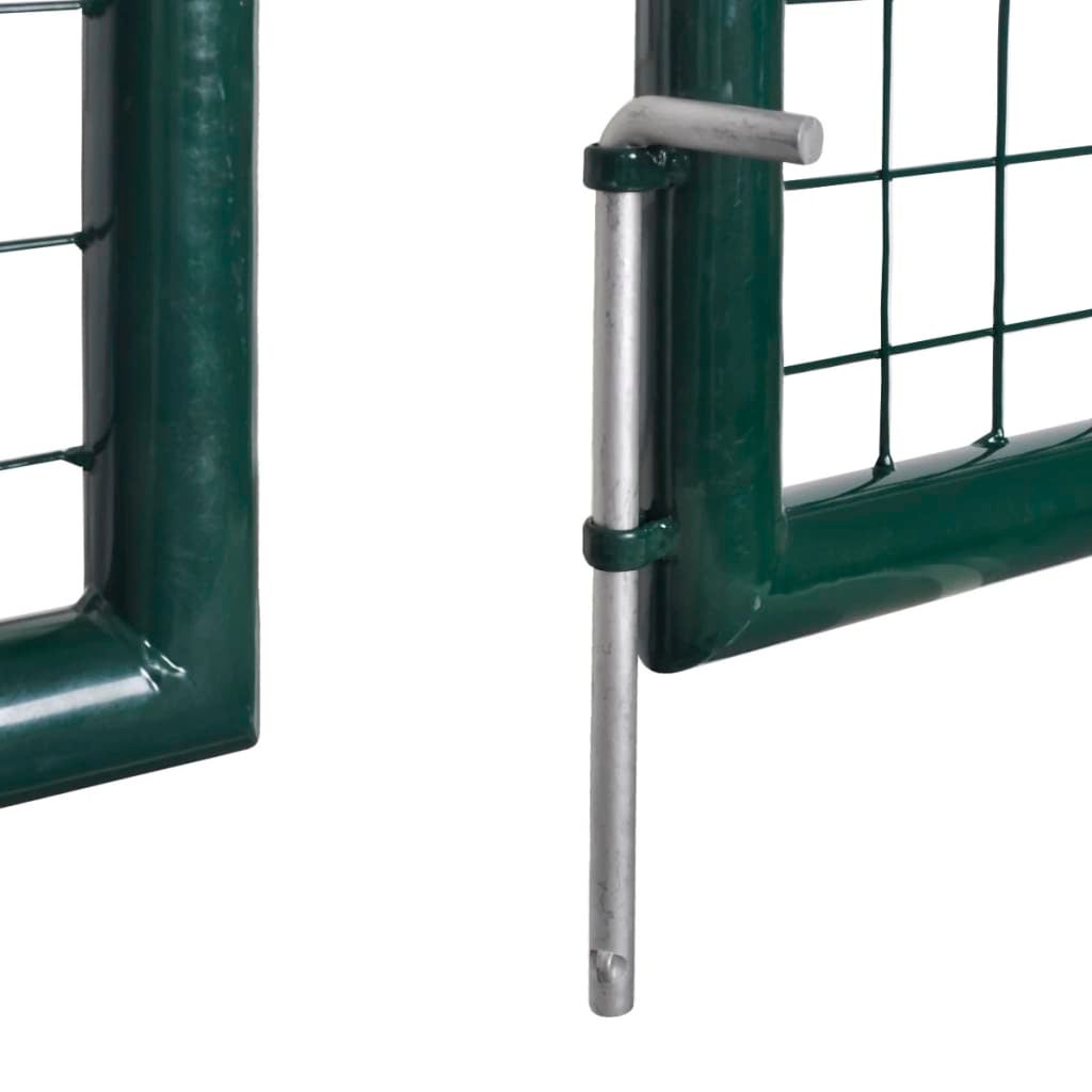 Portail de clôture Acier 306x150 Vert - 7