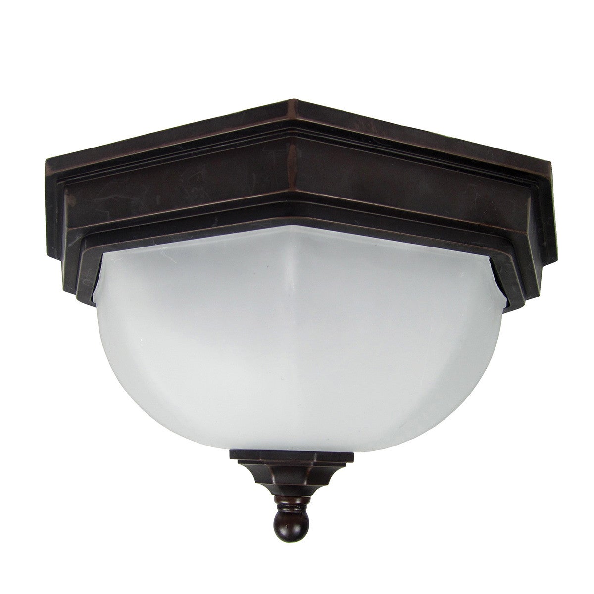 Lampa sufitowa zewnętrzna Fairford stary brąz 2xE27x40W wym:16x26x26cm IP44 Garden Zone
