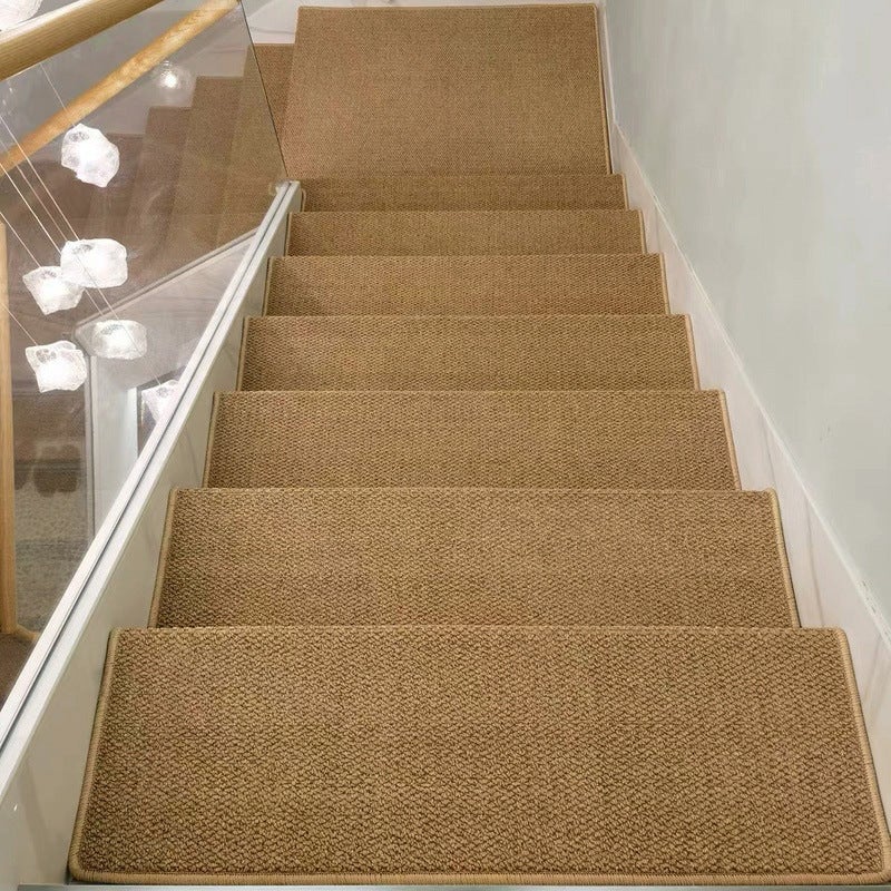 Marches d'escalier antidérapantes avec support en caoutchouc, tapis épais 65 * 24 * 4 cm, 3 pièces - 2