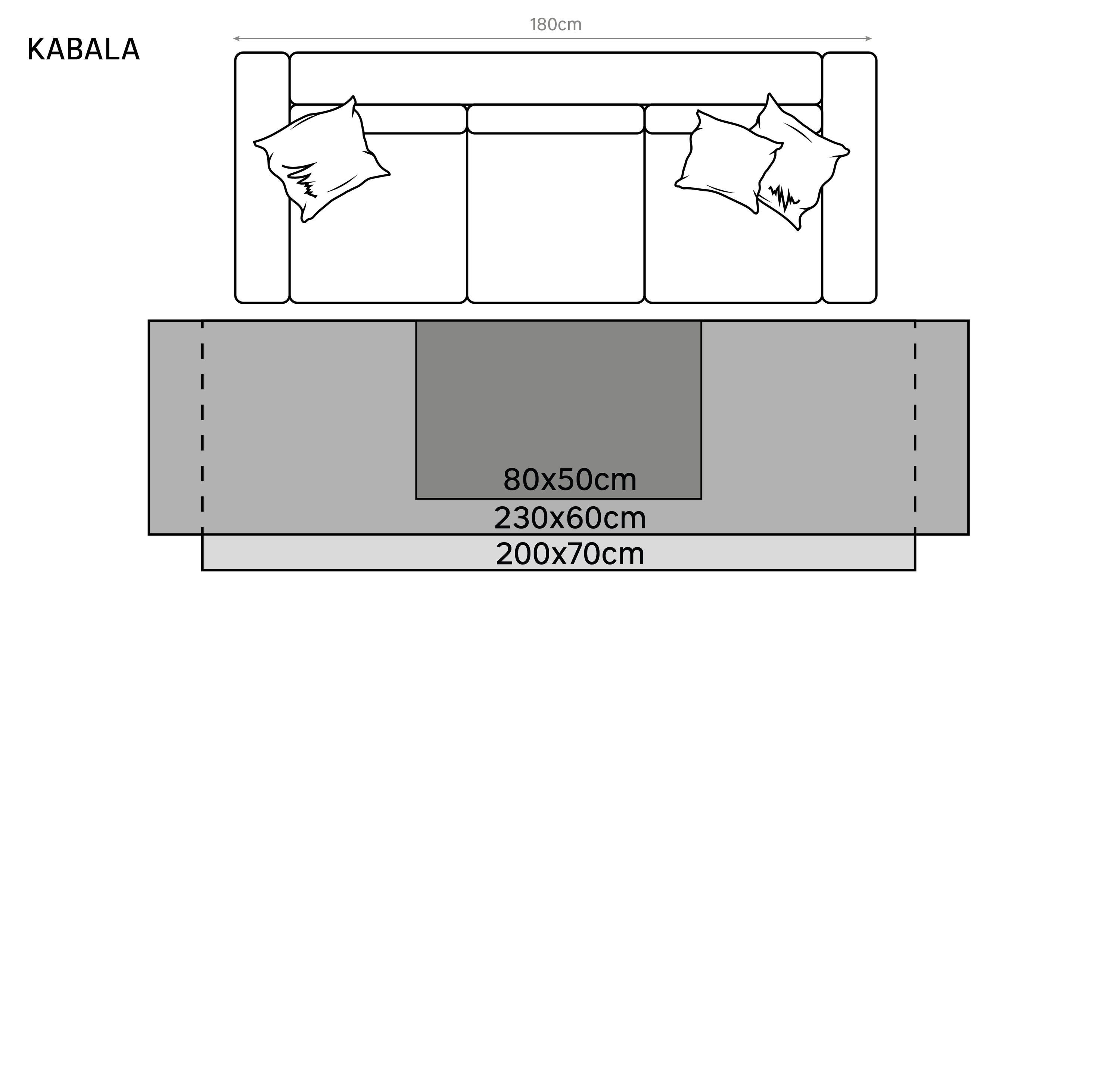 INSPIRE - Tapis motifs ethniques en coton tressé KABALA - 70 x 200 cm - Blanc - 8