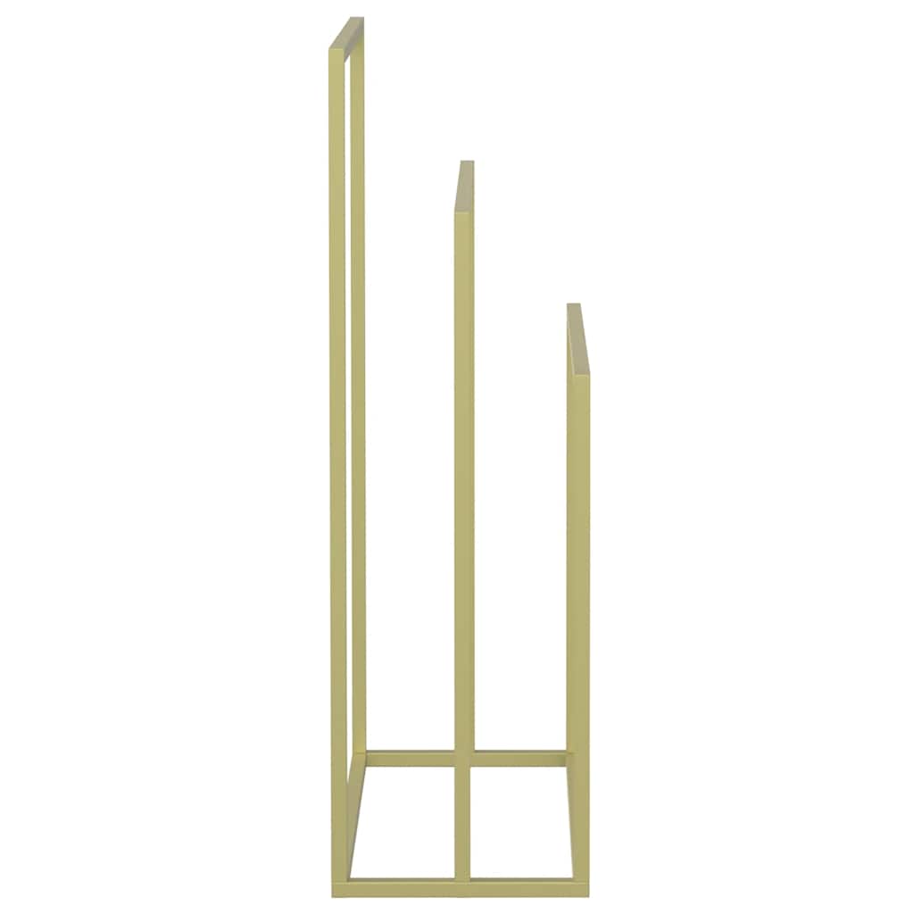 Porte serviettes sur pied Doré 48x24x79 cm Fer - 6