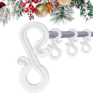 200 Crochets Pour Guirlandes Noël – Pinces Métalliques Pour Décorations Extérieures Et Sapin