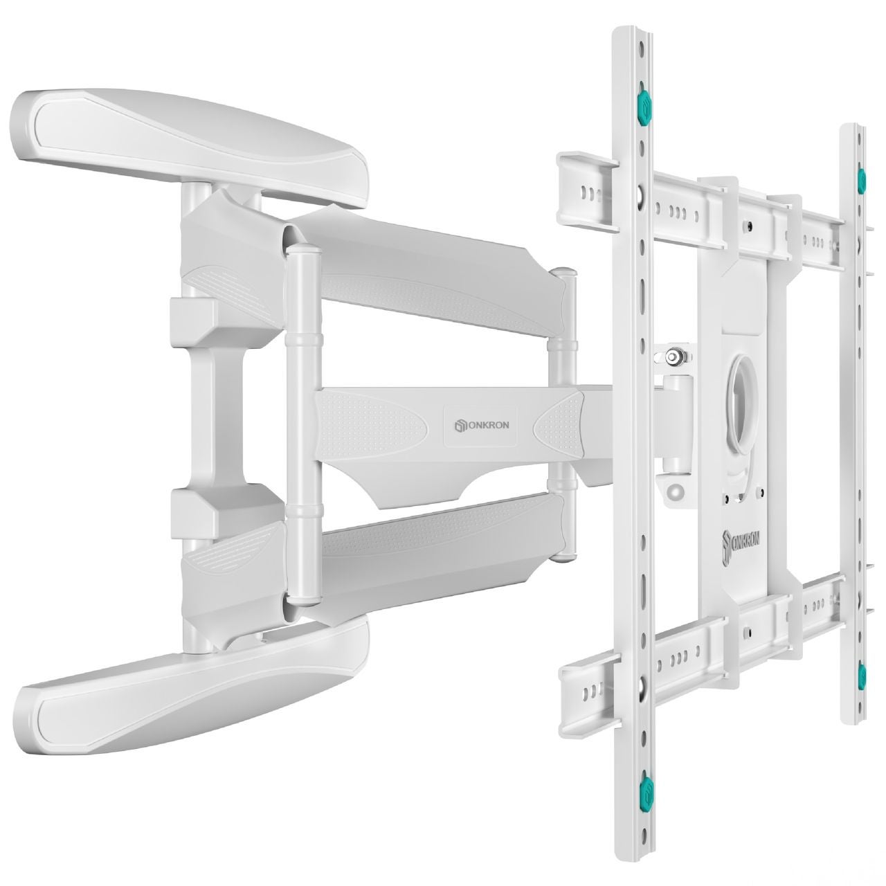 Onkron Support Mural Tv Blanc Pour Jusqu Kg Vesa X X Inclinable