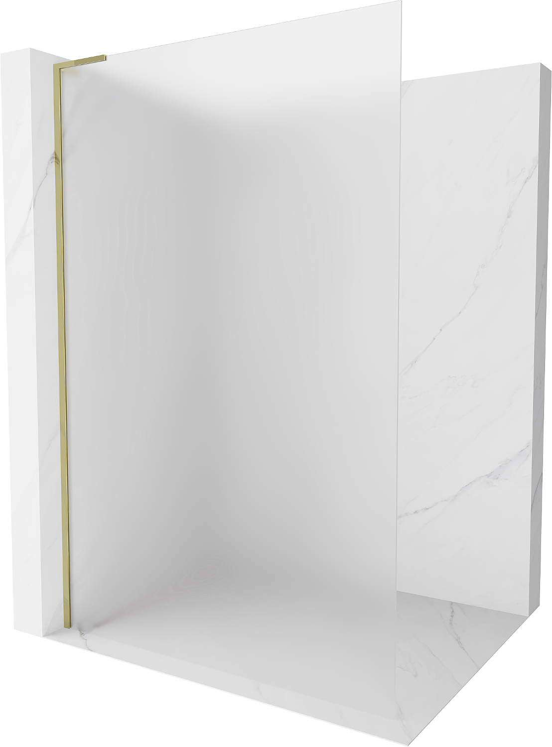 Mexen Kioto L ścianka prysznicowa Walk-in 70 x 200 cm, szron, złota - 800-070-103-50-30