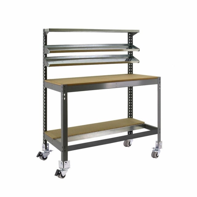 Banco da lavoro in metallo SIMONWORK MOBILE BT1 1500 GRIGIO/LEGNO