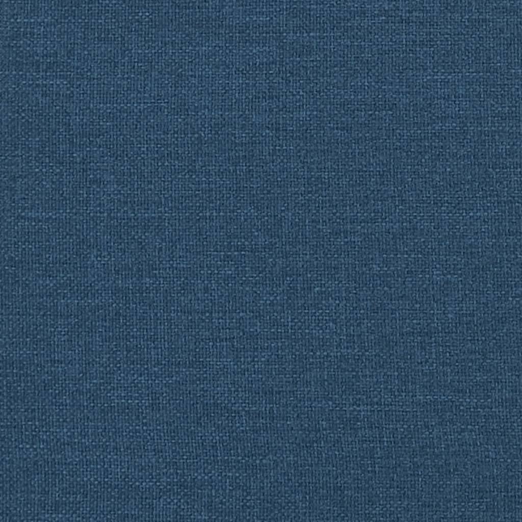 Sommier à lattes de lit avec matelas Bleu 160x200 cm Tissu - 9