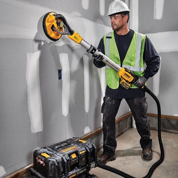 DeWALT - Ponceuse à bras murale sans fil XR 18V 225mm Brushless Wireless Tool Control + 2 batteries 6AH Li-ion + chargeur + abrasifs - DCE800T2 - 3