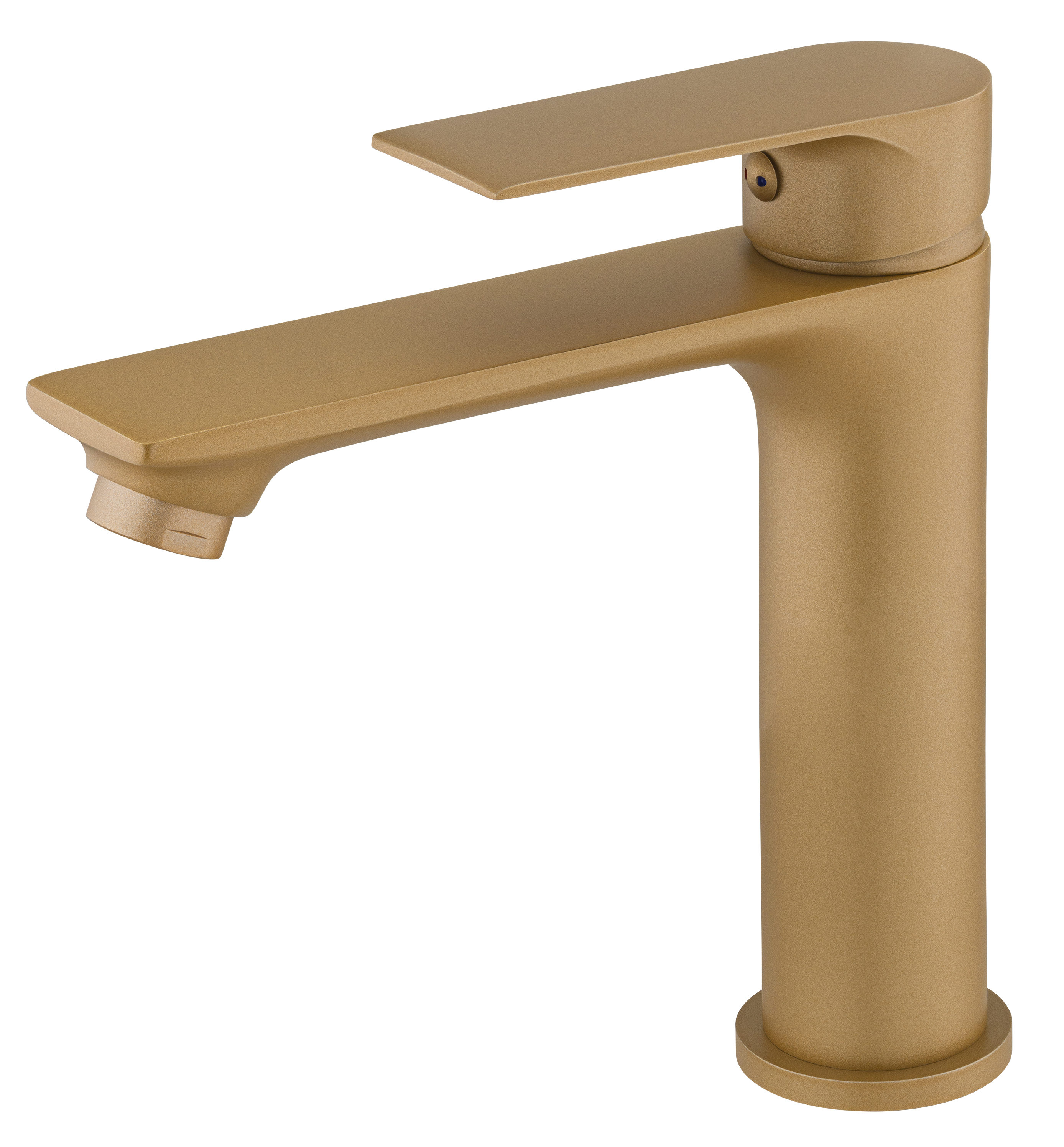 Mezclador para lavabo en dorado cepillado NYTIA By Eurosanit Leroy Merlin