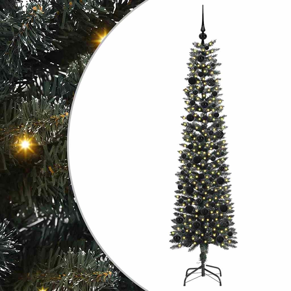 Sztuczna choinka z 300 diodami LED Zielony 50,5 x 50,5 x 180 cm