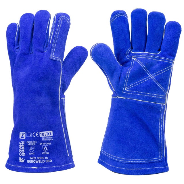 GANTS SOUDEUR T10 AVEC FIL KEVLAR ?BLEU