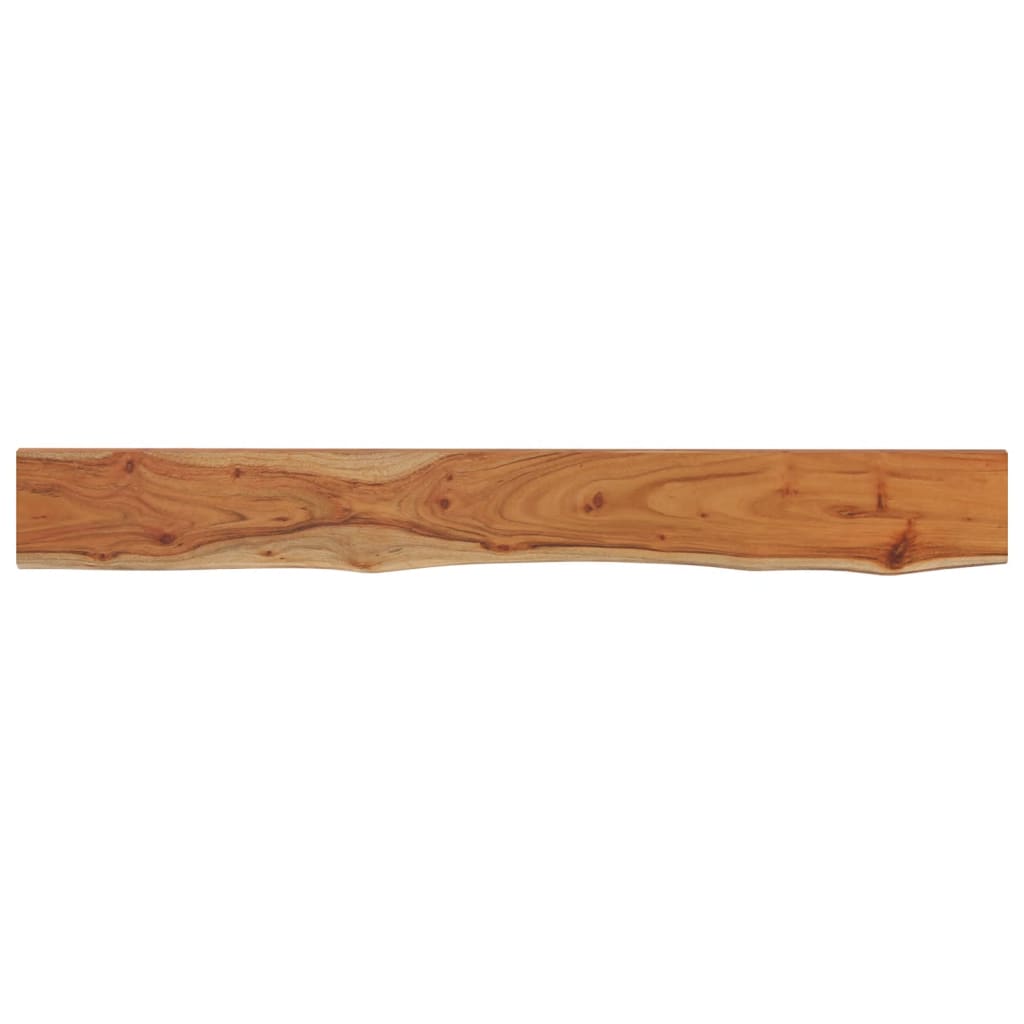 Tablero De Madera De Fresno Para Estantería - Estante De Pared Con Borde Natural, Varios Tamaños (40-120 Cm)