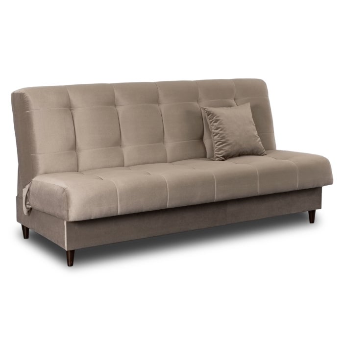 Wersalka Sofa Kanapa Rozkładana z Funkcją Spania Dwuosobowa Beżowa LIMA