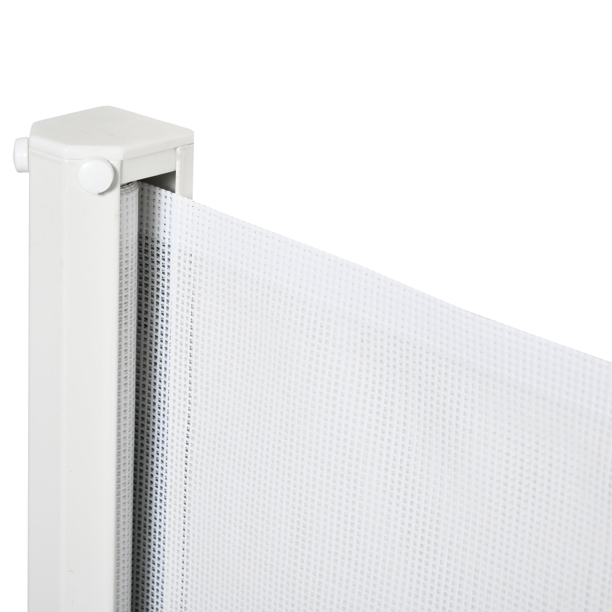 Barrera de Seguridad PawHut Poliéster, Acero Blanco 115x5.5x82.5 cm - 5