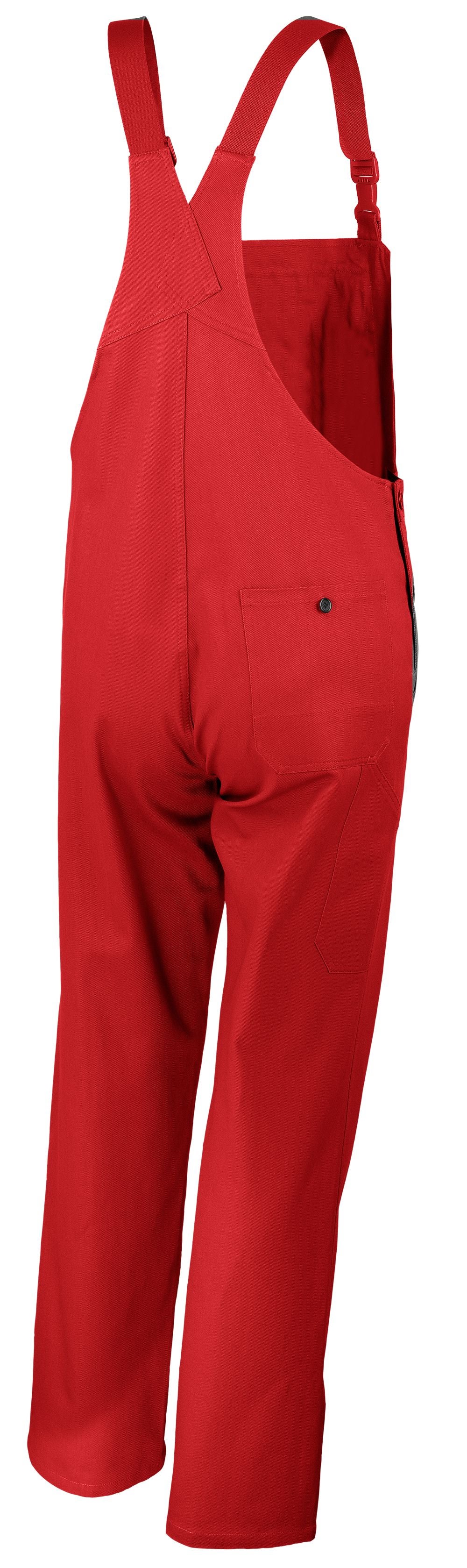 Qualitex - salopette classique - en pur coton - d'entretien facile - rouge - size 52 - Unisex - Pantalon de travail avec 7 poche - durable - 2