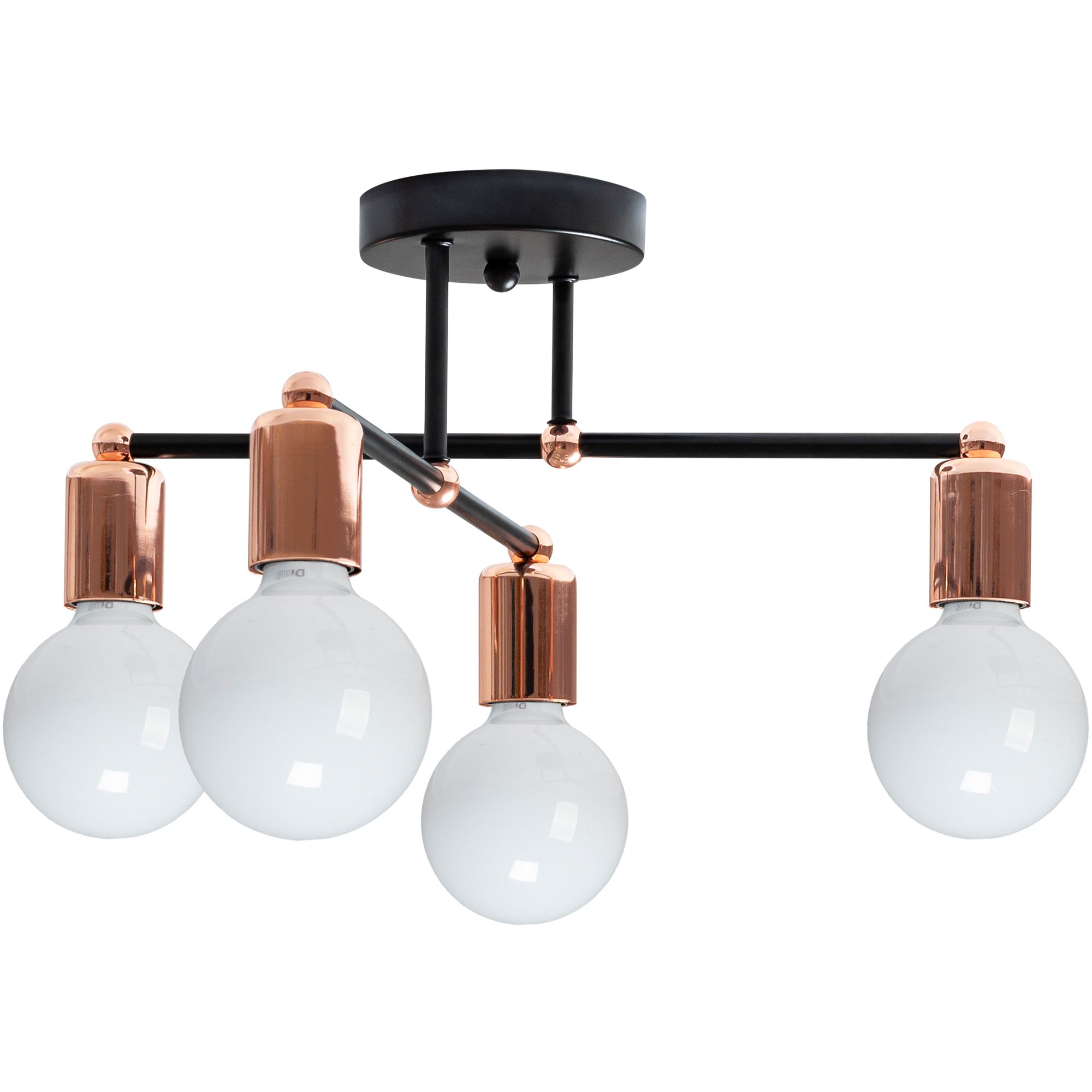 Lampa Sufitowa Wisząca Toolight 392200 Różowo Złoty