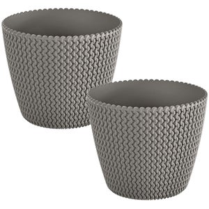 Piattaforma Mobile Per Pentole Prosperplast In Plastica Quadrata Con 4 Ruote 29,2 X 29,2 X 4 Cm Colore Antracite 90068199
