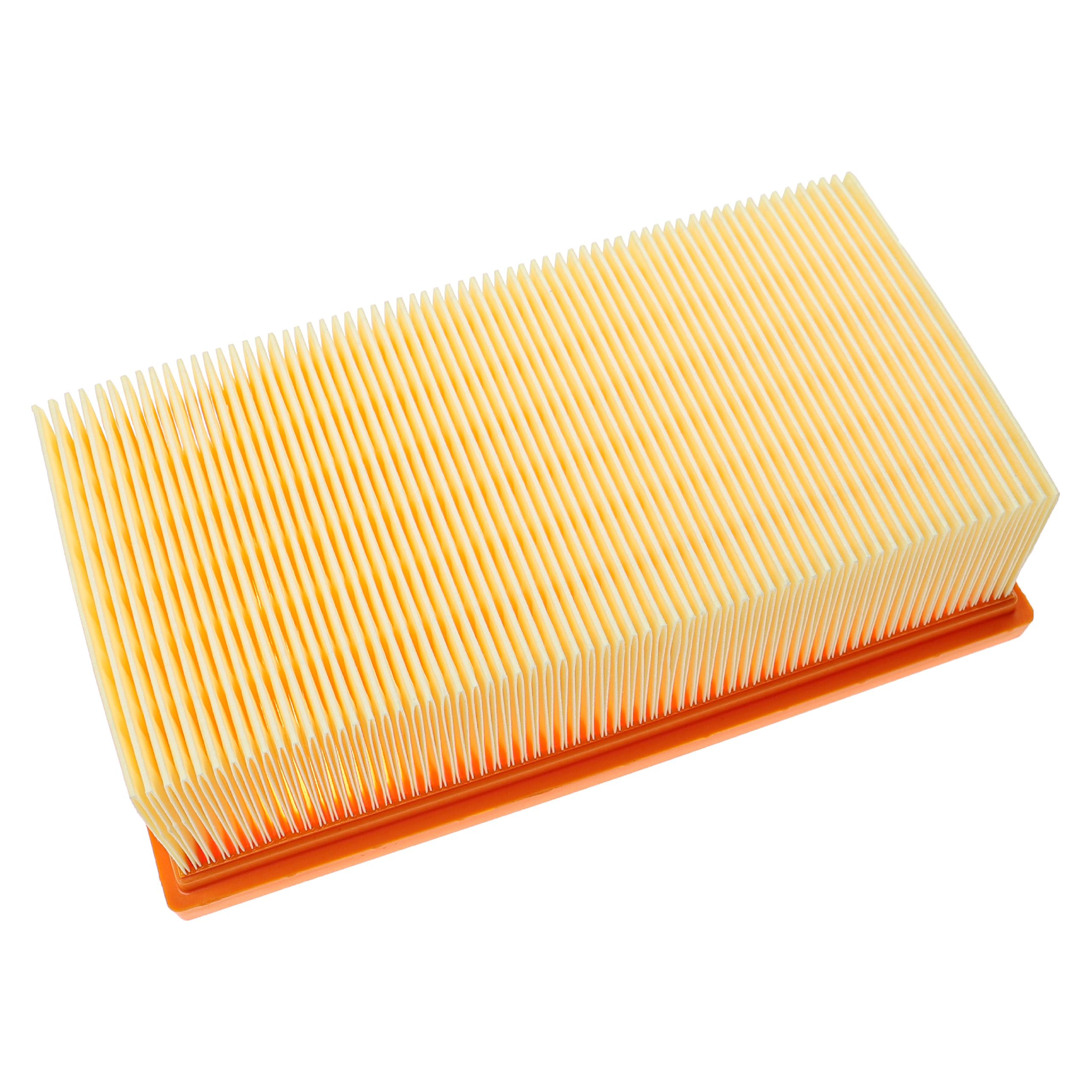 vhbw Filtre plissé plat compatible avec Kärcher NT 14/1 Eco Te Adv L aspirateur sec/humide, aspirateur - Élément filtrant - 4