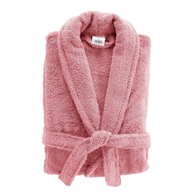 Peignoir Col Châle en Coton 