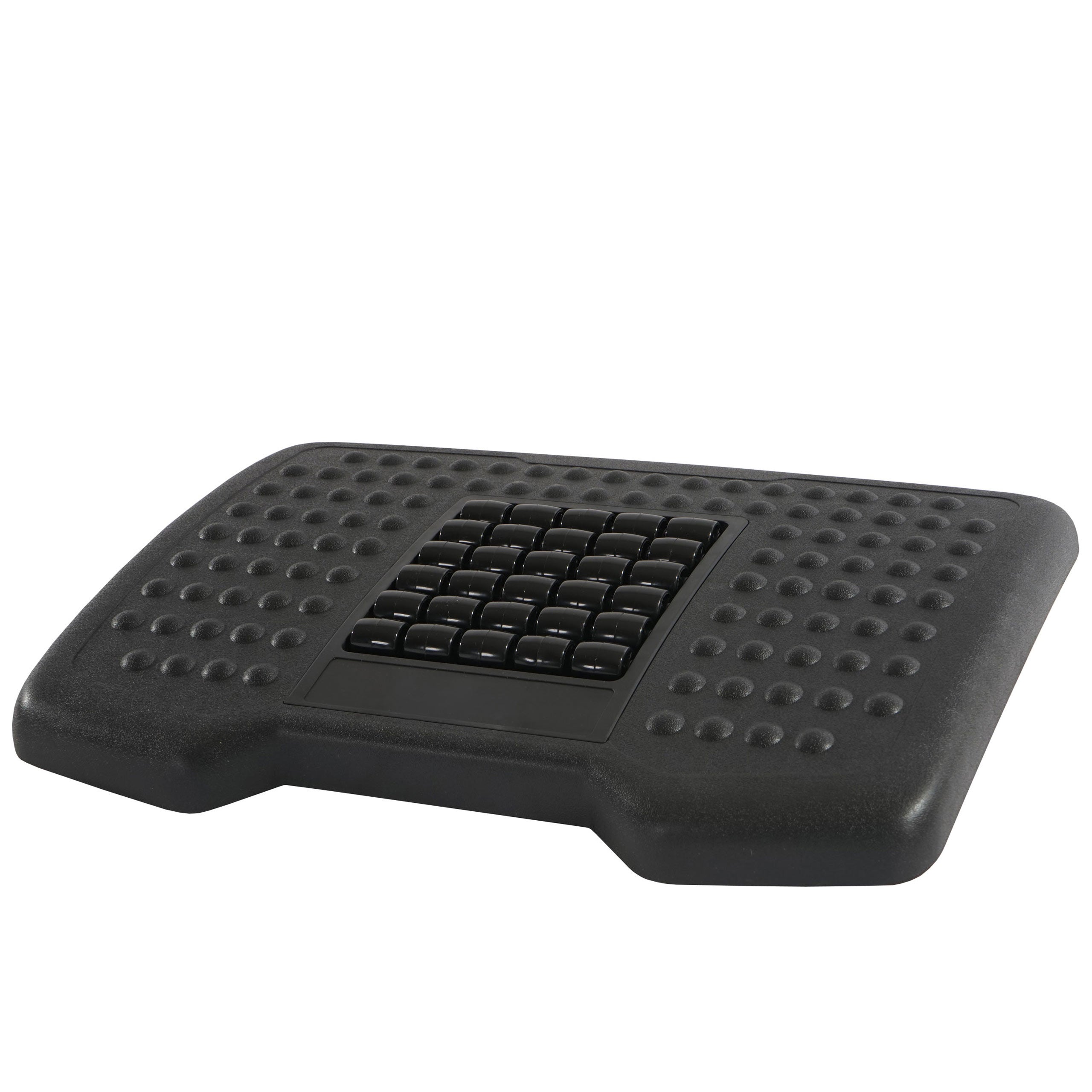 Poggiapiedi Per Ufficio Regolabile Navaris - Pedana Ergonomica Per Scrivania, Nera