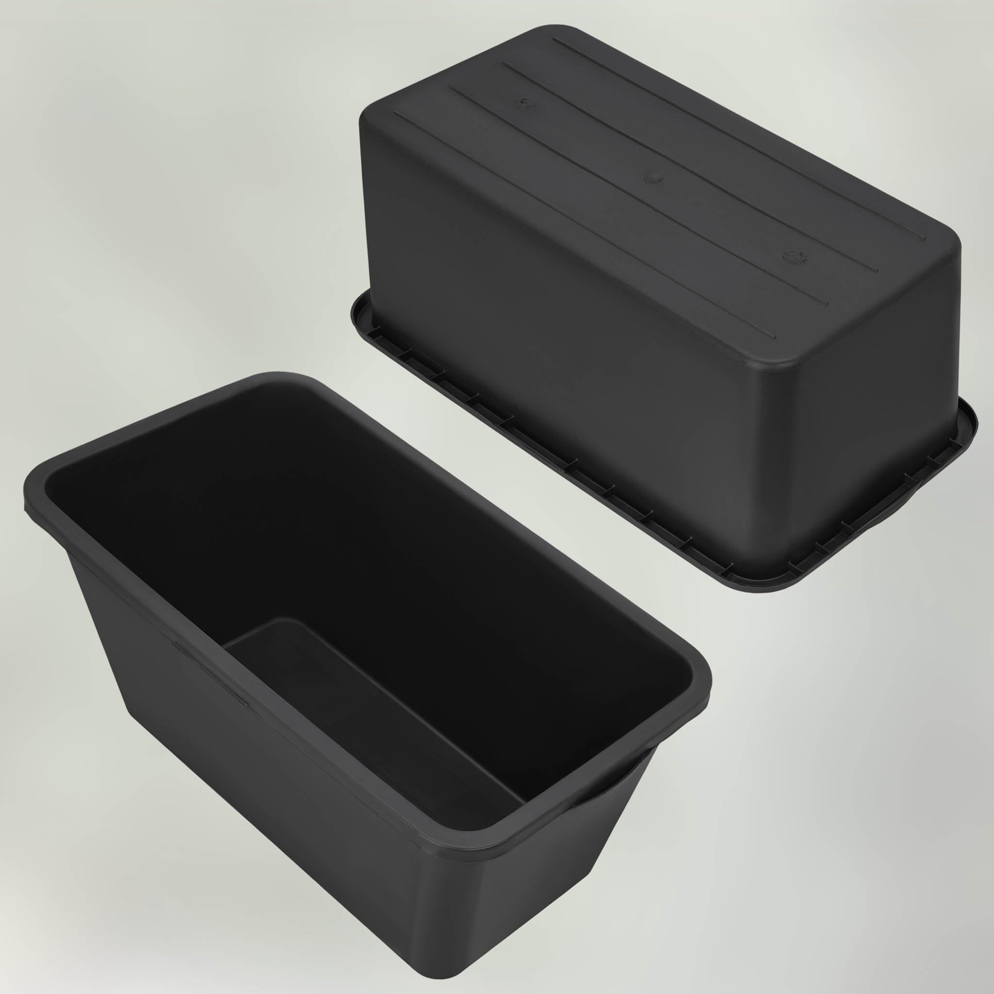 Auge de Maçon - Seau Plastique - 60 L - 73x40x29 cm - Bac À Mortier - Rectangulaire - Noir KOTARBAU - 7