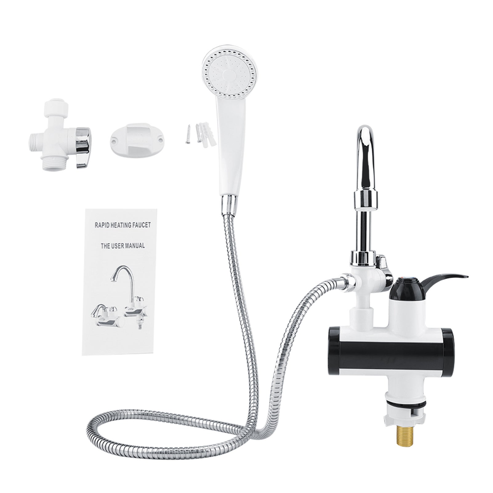 Svent  Dispensador De Agua Caliente Y Fría Instantáneo Calentador De Agua Grifo Calentador Pantalla De Temperatura Cabezal De Ducha , Leroy Merlin