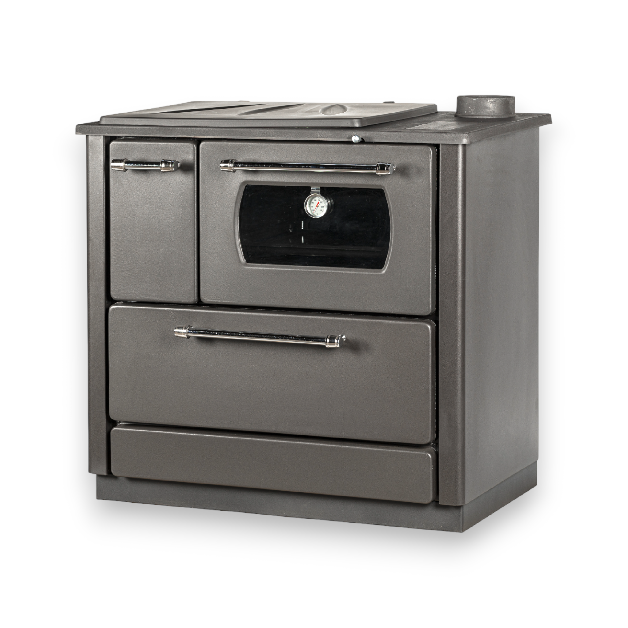Stufa a legna per riscaldamento centralizzato con forno. 12 + 4kw Potenza termica