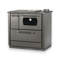 Stufa a legna per riscaldamento centralizzato con forno. 12 + 4kw Potenza termica Stufa a legna per riscaldamento centralizzato con forno. 12 + 4kw Potenza termica