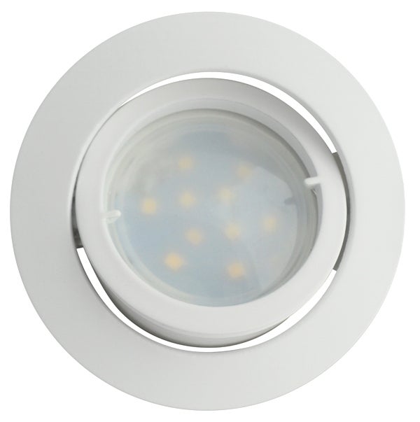 Lot de 6 Spot Led Encastrable Complete Blanc Orientable lumière Blanc Chaud eq. 50W ref.13 - 4