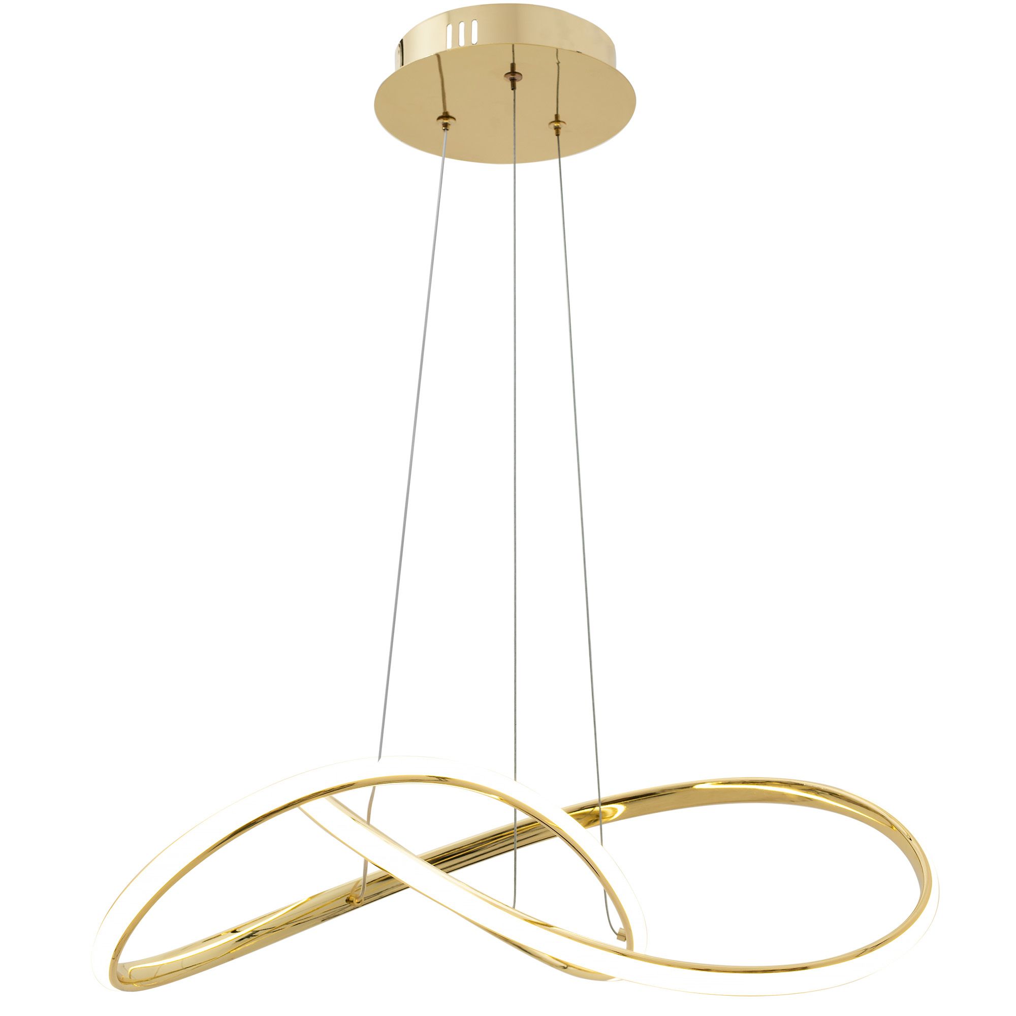 Lampa Sufitowa Wisząca Led Toolight Led App1601-Cp Złoty
