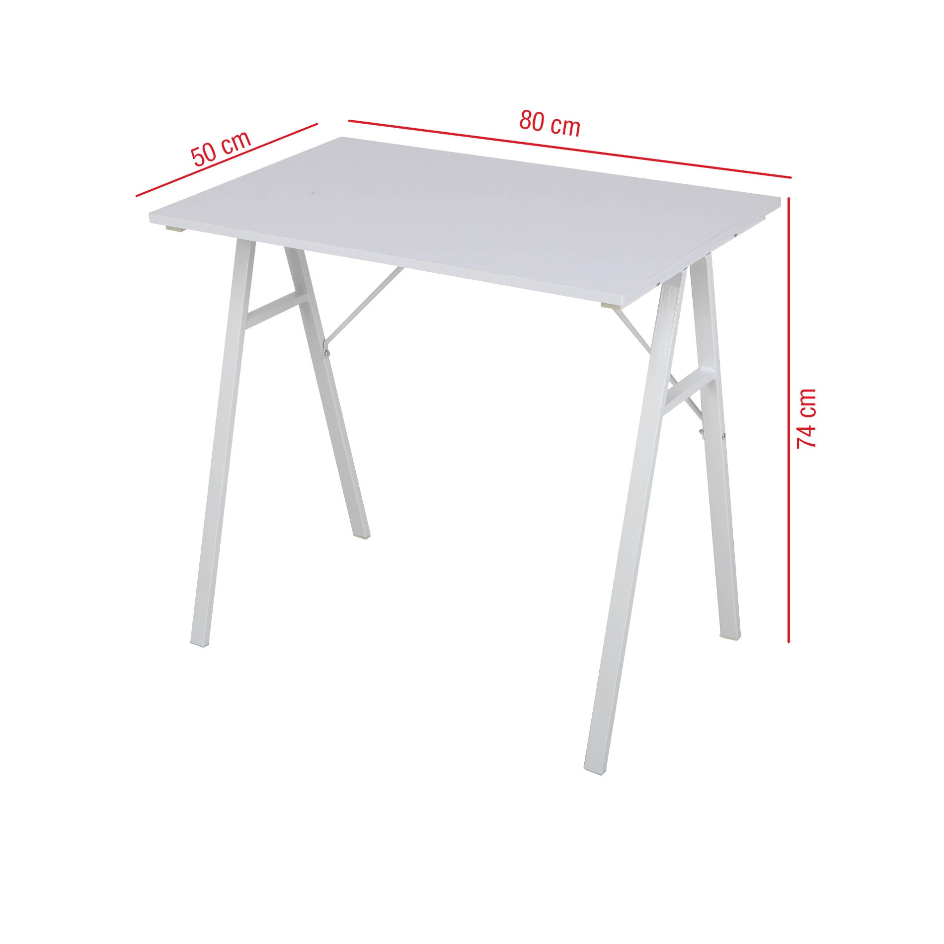 Rebecca Mobili Table d'ordinateur pour PC en Bois Acier blanc Bureau de jeu de style Moderne - 2