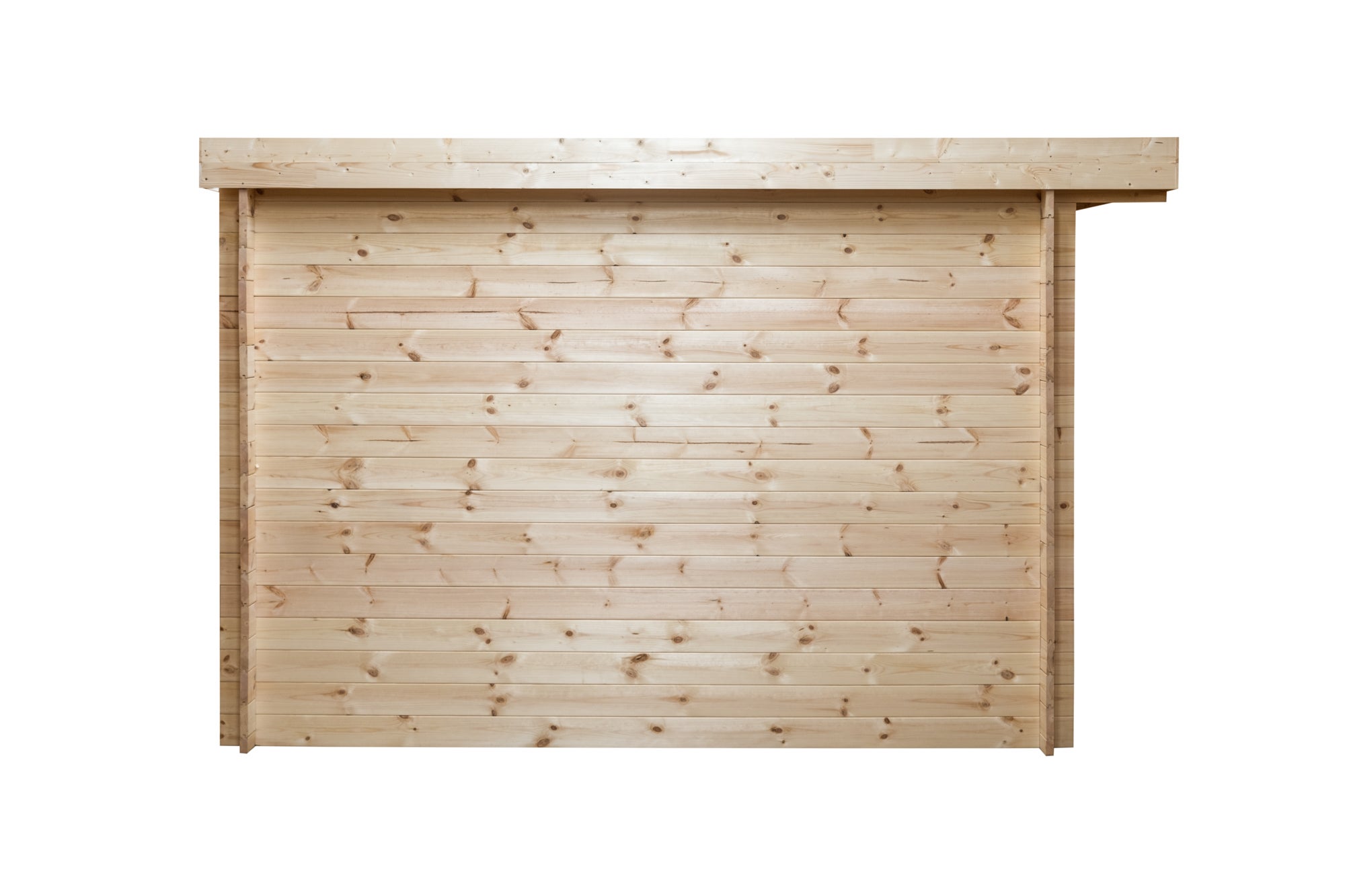 Abri de jardin en bois brut, ep 28mm, surface utile 9.9m² INT023/INEKSA - 4